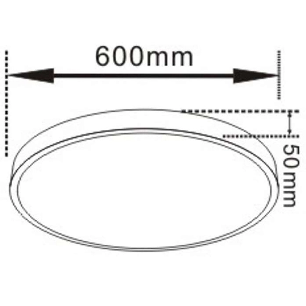 LAMPA plafon RAPIDO LP-433/1C L WH Light Prestige metalowa OPRAWA sufitowa LED 45W 4000K okrągła biała