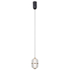 Lampa wisząca owalna Alani PND-34375-1-BK LED 6W 3000K szklana czarny złoty