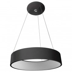 LAMPA wisząca MATTIA 3936-832RP-BK-3 Italux metalowa OPRAWA zwis LED 32W 3000K pierścień ring czarny