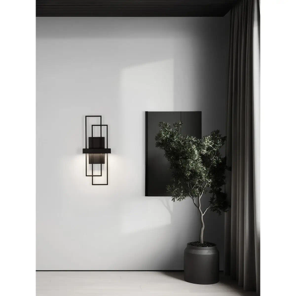 Lampa ścienna LONVILA LE45476 LED 8W 3200K ściemnialna czarna