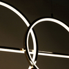 Ledowa lampa wisząca Cholet MD7358-2A-3GT Zumaline 34W 3000K ringi złote OUTLET