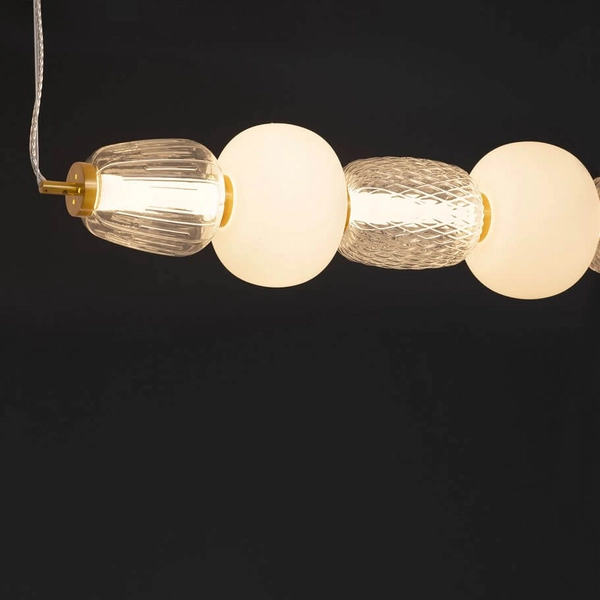 Zwisająca lampa nad stół ARROYOS LE44492 LED 42W 3000K biały złoty