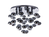 Przysufitowa lampa pokojowa Luvia bańki crystal chrom