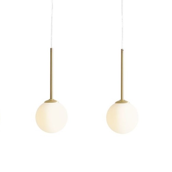 Kuchenna lampa wisząca Bosso 1087E_40 Aldex kulke szklane złota