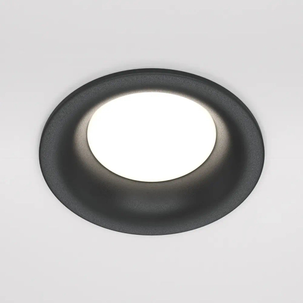 Wpuszczana lampa sufitowa Slim DL027-2-01B do przedpokoju czarna