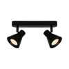 Metalowa lampa sufitowa Eik 45770103 regulowane reflektorki czarny