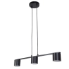 Zwisająca lampa do przedpokoju Mila 3 41344 tuby na belce czarny