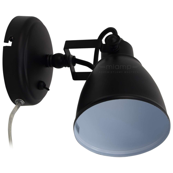 Industrialna LAMPA ścienna FJALLBACKA 105814 Markslojd regulowana OPRAWA metalowa KINKIET spot czarny