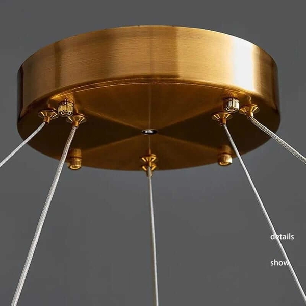 Żyrandol dwurzędowy Bohemia CGBOHEMIA2RING COPEL LED 40W 3000K ring złota