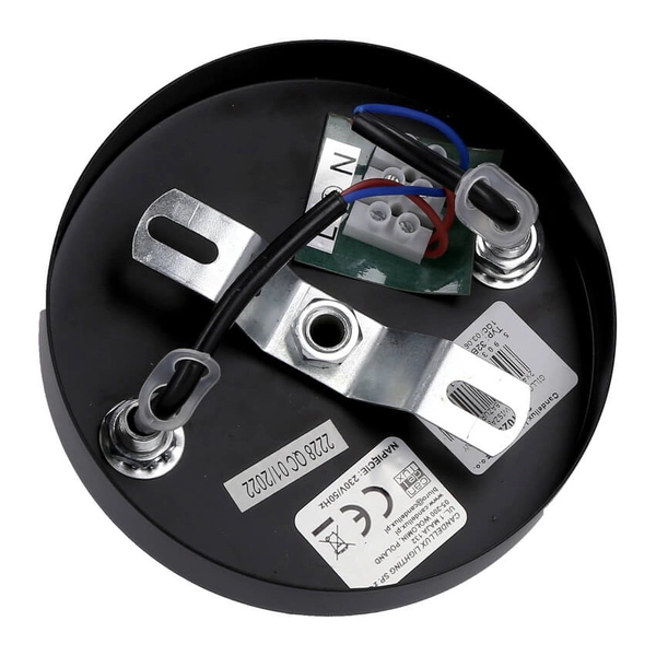 2-punktowa lampa wisząca Gillo abażurowa nad łóżko czarna