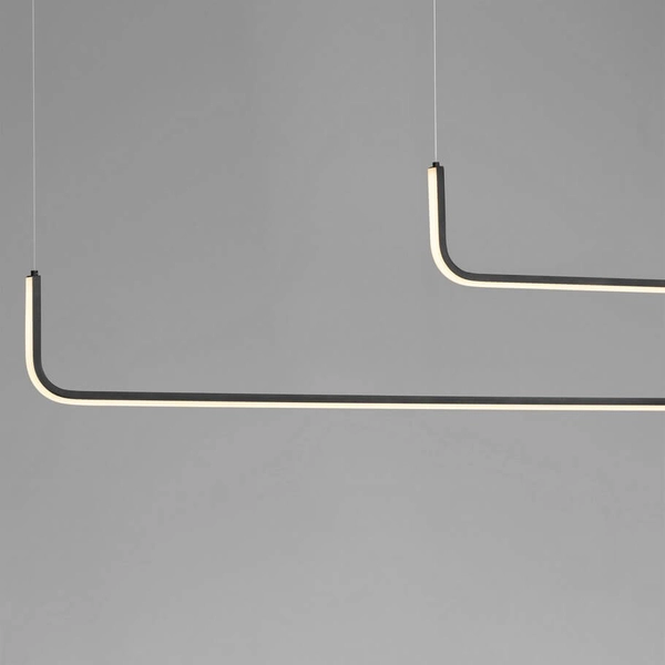 Podwójna lampa wisząca PIURA LE44357 LED 40W 3000K belka czarna