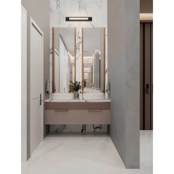 Łazienkowa lampa ścienna FELORNA LE45686 LED 13W 3000K IP44 czarna