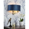 Lampa ścienna Sorrento LA3756238-Q Laura Ashley do sypialni mosiądz niebieska