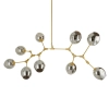 Lampa wisząca Modern Orchid ST-1232-9 gold smoky Step złota szara