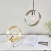 Minimalistyczna lampa wisząca nad stół Hoop 90454 Endon nikiel