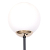 Loftowa lampa ścienna ISLA K-4916  Kaja szklana kula biała czarna