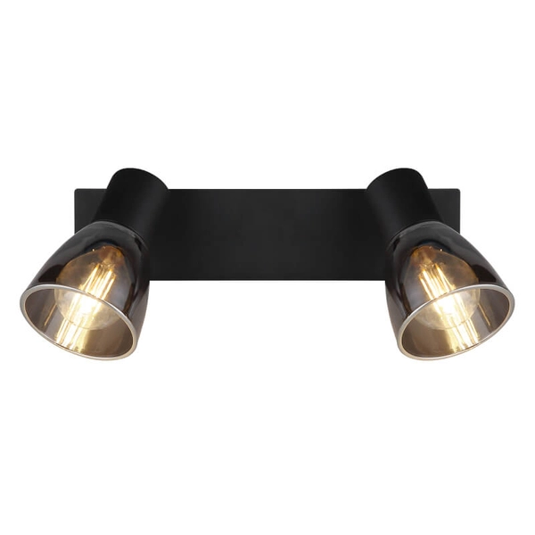 Sufitowa lampa ruchoma Claude 54307-2 czarna przydymiona