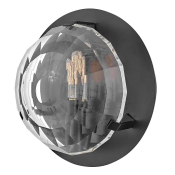 Loftowa ścienna lampa Leo QN-LEO-WB1-BK okrągła do salonu czarna