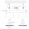 Sufitowa lampa nowoczesna Trigono 09935/02/31 biała z regulacją hol