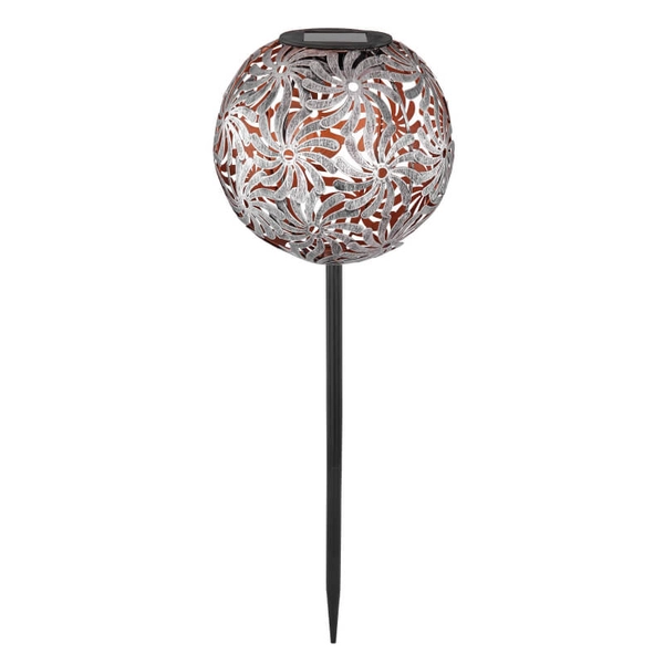 Lampa zewnętrzna Solar 33632 Globo LED 0,06W 3000K ball kula IP44 srebrna