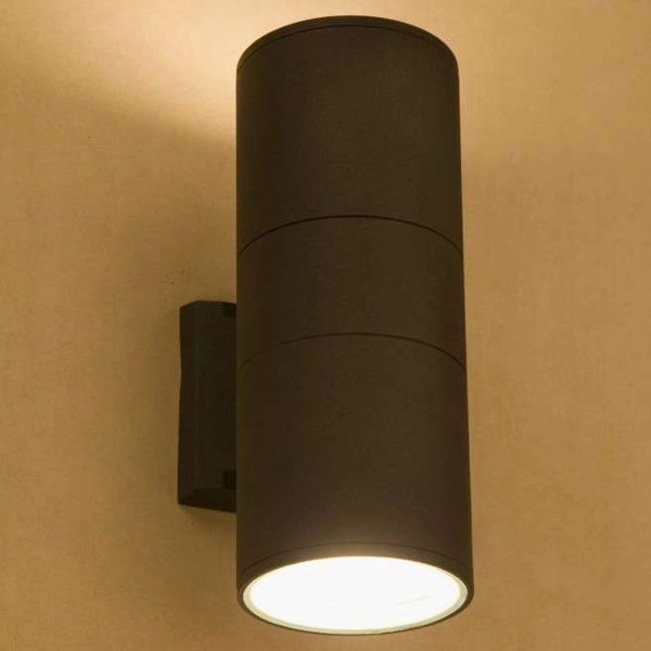 Zewnętrzna LAMPA ścienna FOG 3404 Nowodvorski metalowa OPRAWA elewacyjna KINKIET do ogrodu IP44 tuba outdoor grafitowy