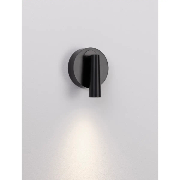 Metalowa lampa ścienna LAVONTO LE45529 LED 3W 3000K tuba czarna