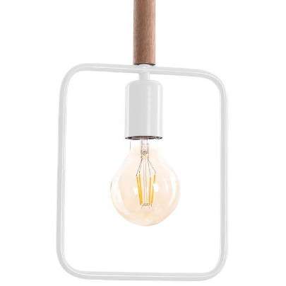 Skandynawska lampa wisząca Frame 31-73563 ramka zwis loftowy biały
