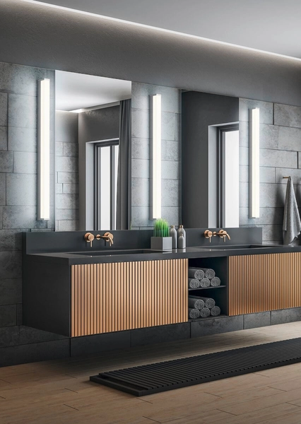 Lampa ścienna Fabio 283811206 listwa LED 20W srebrna