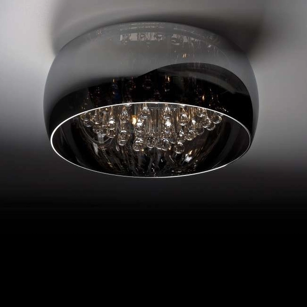 Lampa sufitowa z kryształkami CRYSTAL C0076-06X-F4FZ szklana chrom