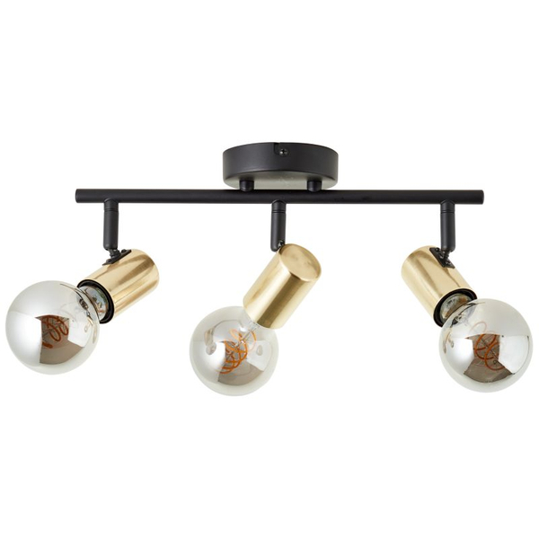 Loftowa lampa sufitowa Kerry 99715/72 regulowana czarna mosiądz