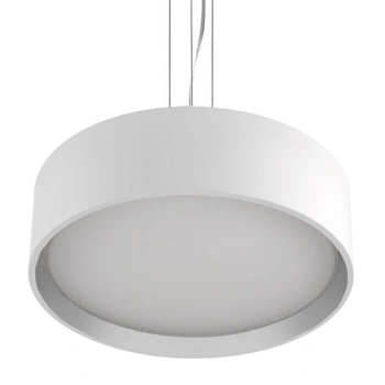 Lampa wisząca HUDSON LP-043/1P WH Light Prestige LED 36W 4000K metalowa oprawa zwis okrągły biały