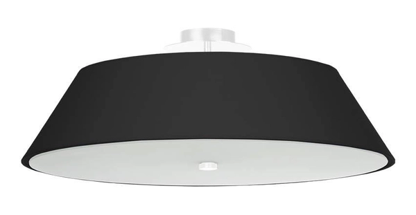 LAMPA plafon SL.0768 okrągła OPRAWA sufitowa abażurowa czarna