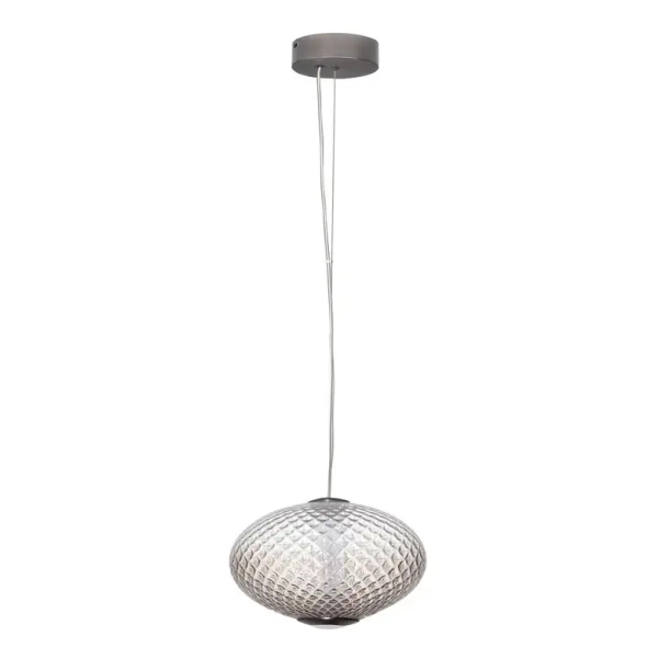 Salonowa lampa wisząca CORVELA LE45177 LED 12W 3000K nad stół szara brązowa