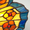 Witrażowa lampa stołowa Tiffany QZ-OBUTTERFLY-TL Quoizel motyl kolorowa