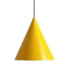 Wisząca lampa salonowa Form 1108G14 Aldex stożkowa z metalu żółta