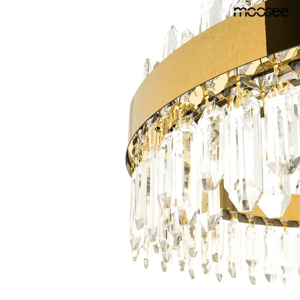 Zwisająca lampa kryształowa AMIRA MSE1501100409 Moosee LED 29W 3000K złota
