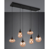 Wielopunktowa lampa zwieszana VESTARI DL613317000 czarna bursztynowa