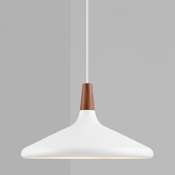 Skandynawska lampa wisząca Nori 2120823001 nad wyspę brązowy biały