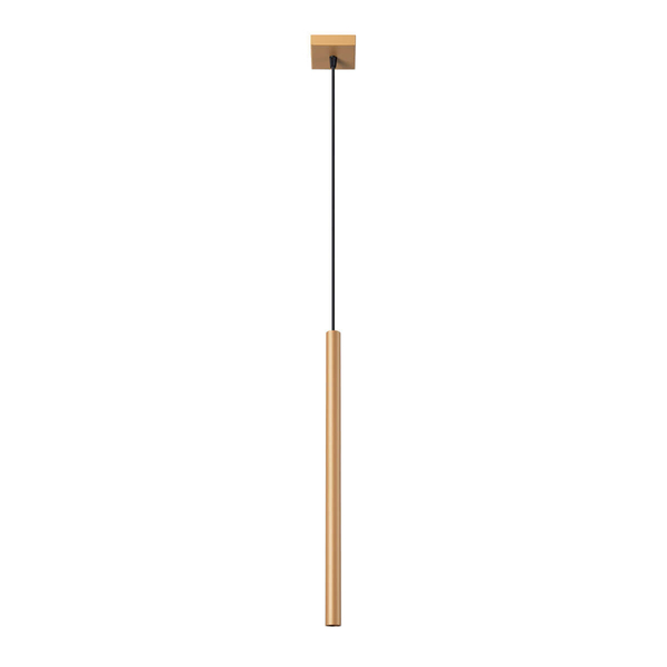 Zwisająca lampa Pastelo SL.1170 do salonu tuba złota OUTLET