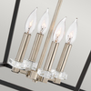 Lampa wisząca QN-STINSON-4P-L-BK na łańcuchu nikiel czarna