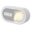 Dziecięca lampka nocna z budzikiem Bunny 328151 LED 1,2W 3000K biała szara
