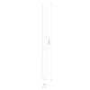 Salonowa ścienna lampa COMMA 11882 LED 34W 3000K listwa biała