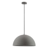 Salonowa lampa wisząca NAVIRTA LE45341 kopuła do kuchni szara