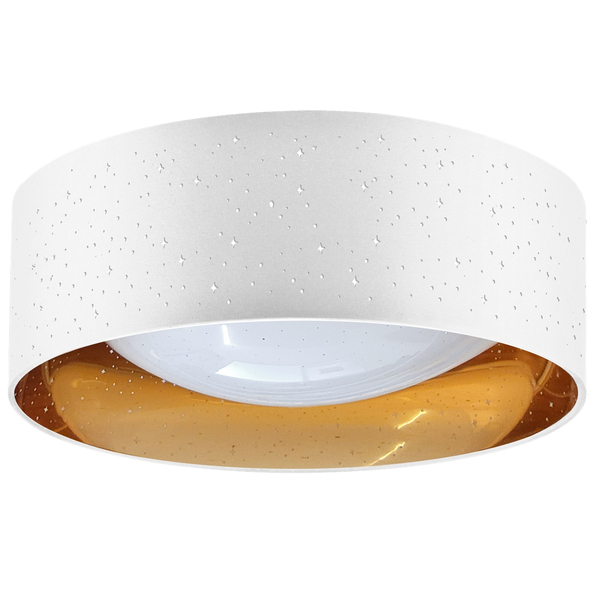 Lampa sufitowa z abażurem Tuluza 323163 Polux LED 18W 4000K biała złota