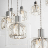 Sypialniana lampa wisząca Verina 76518 Endon transparentny chrom