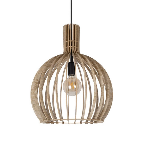 Zwisająca lampa nad stół Winter 40954 Sigma japandi beżowa czarna