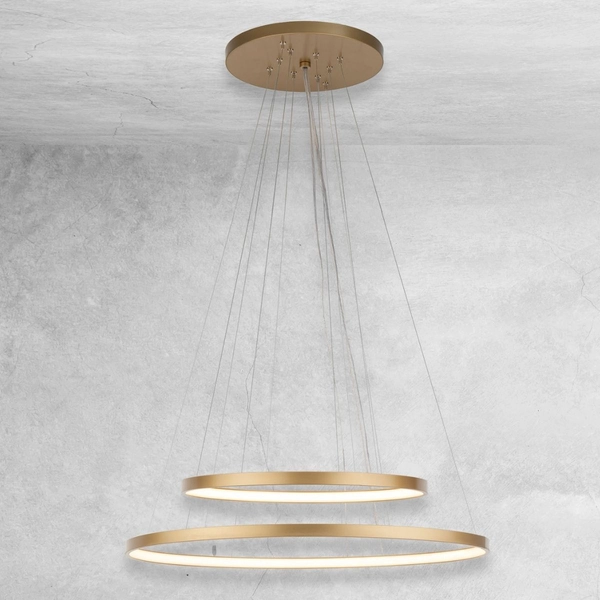 Żyrandol pierścieniowy Agari Multi 5424 Shilo LED 89W 3000K złoty