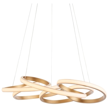 Żyrandol designerski L&-1101561 Light& LED 51W 3000K serpentyna złota