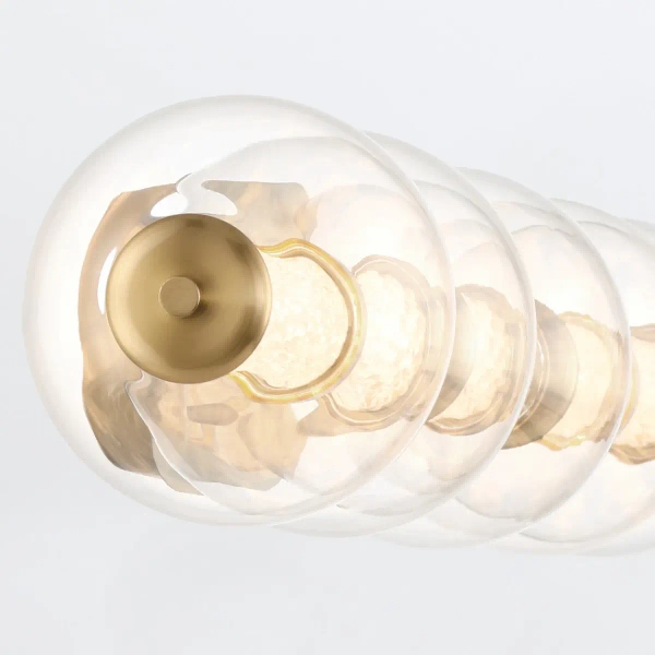 Kulisty kinkiet ścienny Atomo QN-ATOMO-5W-BG LED 25W 3000K IP44 złoty