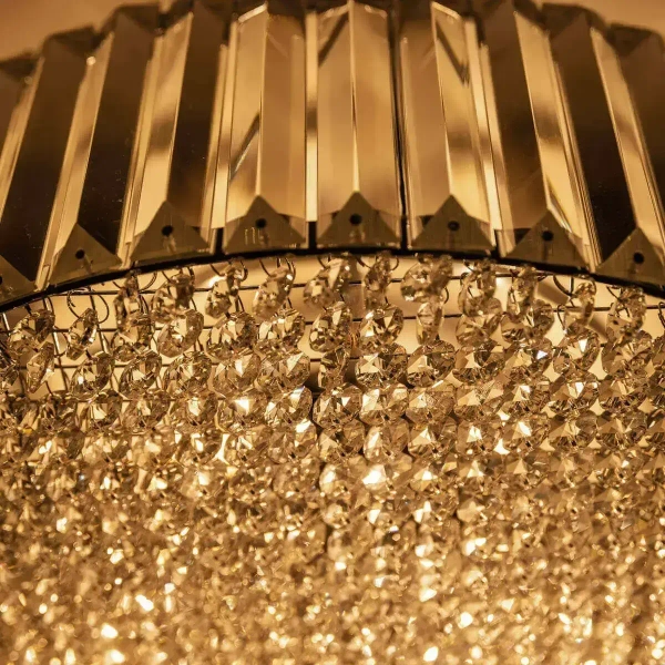 Lampa sufitowa glamour PRINCE C0360-05B-F4AC z kryształami przezroczysta